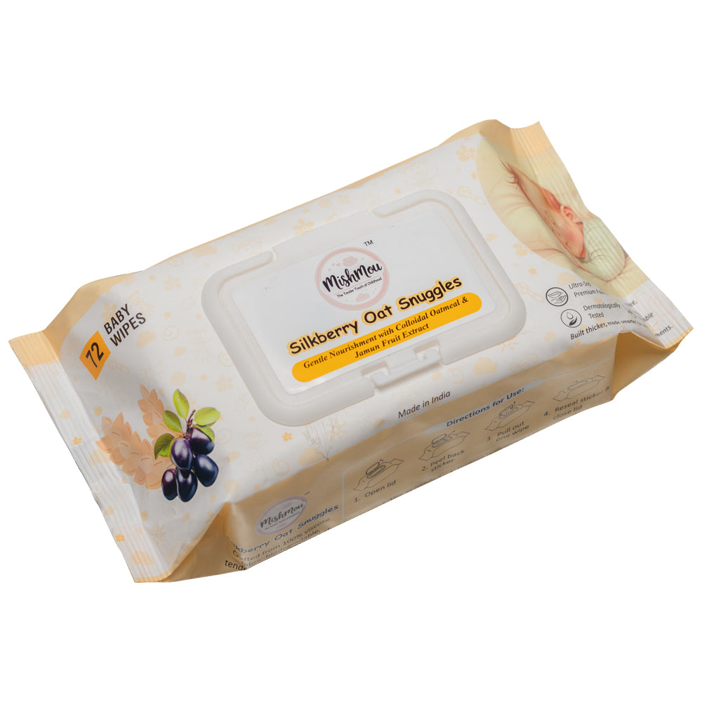 Silkberry Oat Snuggles Baby Wipes