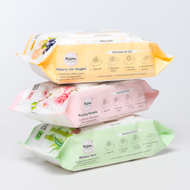 Baby Wipes 3-in-1 Combo Pack