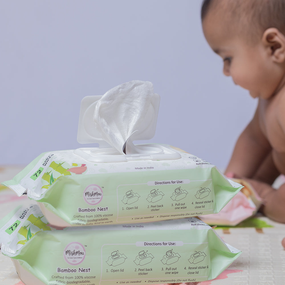 Bamboo Nest Baby Wipes