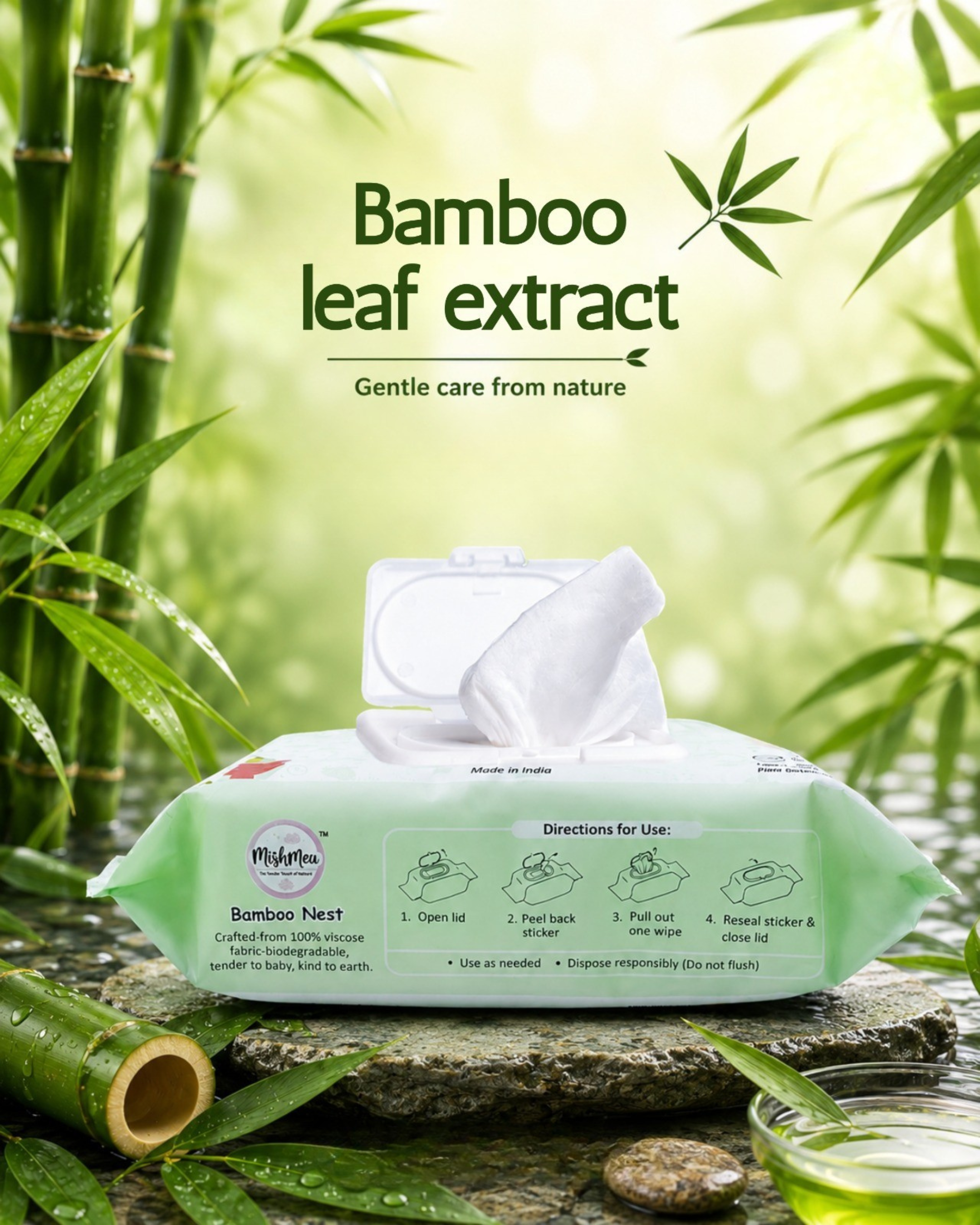 Bamboo Nest Baby Wipes