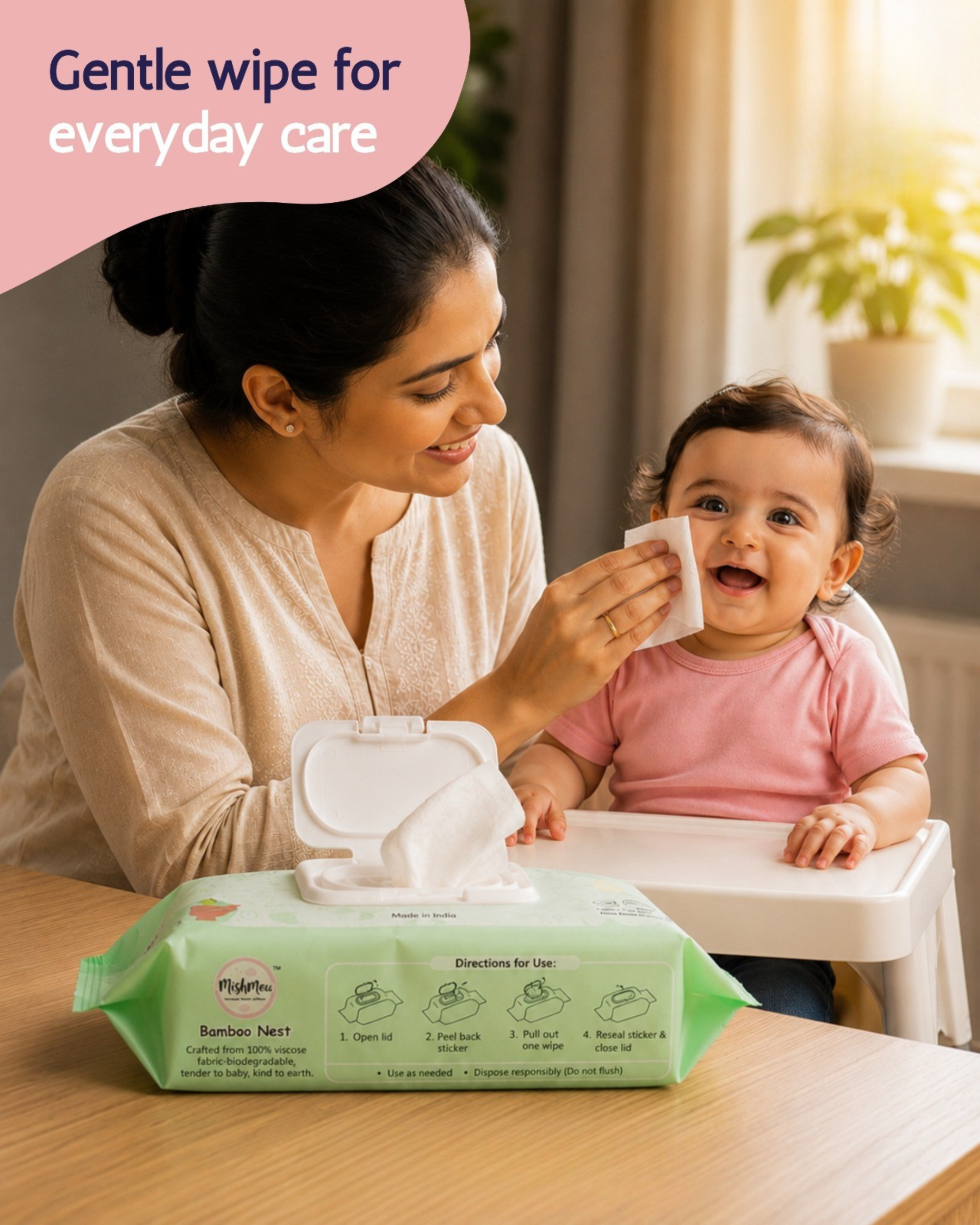 Bamboo Nest Baby Wipes
