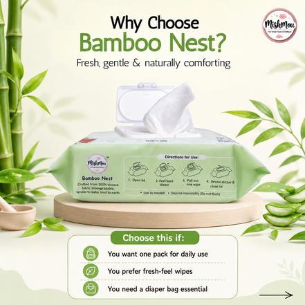 Bamboo Nest Baby Wipes
