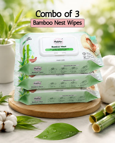 Combo of 3 Bamboo Nest Wipes
