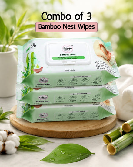 Combo of 3 Bamboo Nest Wipes